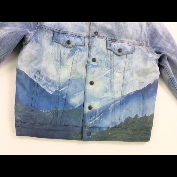 Rare Find Polo Ralph Lauren Mountainscape Denim Jacket. NWT. Size Medium. - Picture 6 of 10